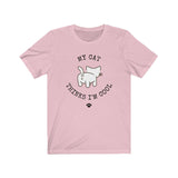 pink My Cat Thinks I'm Cool Unisex T-Shirt