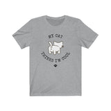 athletic grey My Cat Thinks I'm Cool Unisex T-Shirt