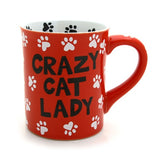 front Crazy Cat Lady Ceramic Mug by Our Name is Mud