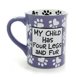 back view Our Name is Mud Dog Mom Ceramic Mug