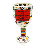 back Cat Lover's Ceramic Wine Goblet by Our Name is Mud