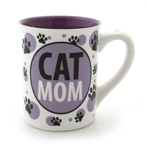 Cat Mom Ceramic Mug by Our Name is Mud