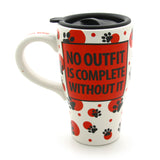 Other side Pet Hair Travel Ceramic Mug - Our Name is Mud