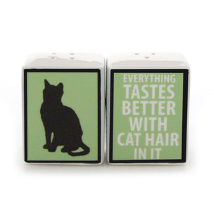 Cat Salt and Pepper Shaker Set by Our Name is Mud