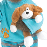 puppy close up Benji and Buster Pajama Party Bear by Boyd's Bears