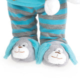 slipper close up Benji and Buster Pajama Party Bear by Boyd's Bears