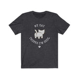 dark heather grey My Cat Thinks I'm Cool Unisex T-Shirt