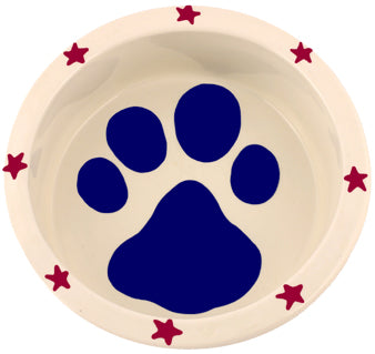 Stars & Paw Ceramic Pet Bowls 