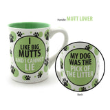 front and back view I Like Big Mutts Ceramic Mug