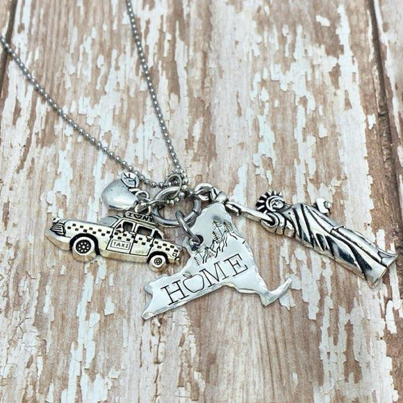 New York Home Charm Necklace