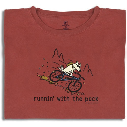 Teddy the Dog Runnin' With The Pack Youth Short Sleeve T-Shirt