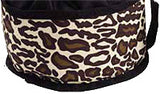 close up Doggles Foldable Dog Travel Bowls Leopard Print