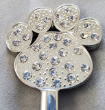 close up Bling Paw Print Handbag Hook | Dog and Cat Lovers