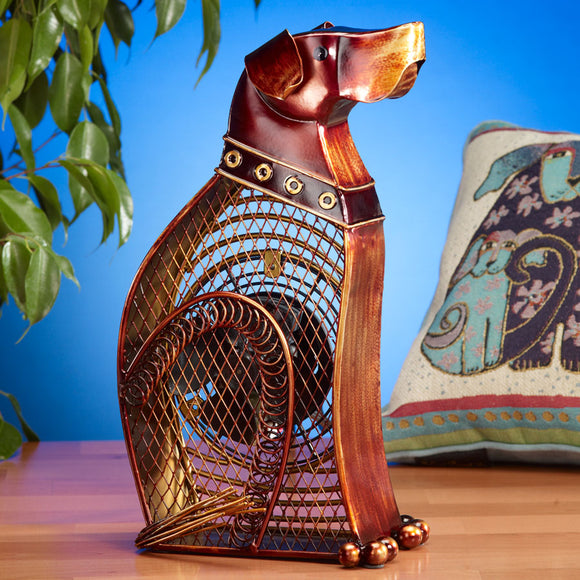 Decorative Dog Figurine Desk Fan