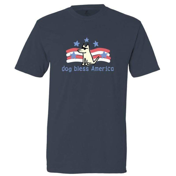 Dog Bless America Classic Unisex T-Shirt by Teddy the Dog