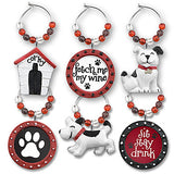 Doggy Themed Wine Glass Charms by Epic