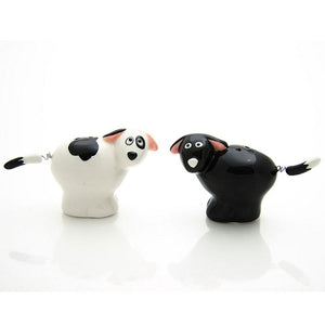 Happy Dogs Salt & Pepper Shaker Set by Our Name is Mud