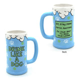 Drink Like a Dog Ceramic Stein by Our Name is Mud