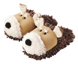 Aroma Home Fuzzy Friends Tan Dog Slippers