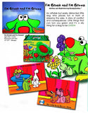 I'm Gronk & I'm Green Hard Cover Book, Plush Puppet Set