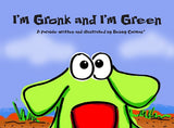 I'm Gronk & I'm Green Hard Cover Book, Plush Puppet Set