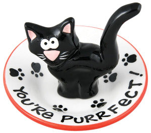 Ceramic Kitty Ring Dish by Our Name is Mud