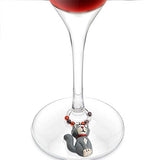 Kitty Themed Wine Glass Charms by Epic on wine glass