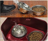 Neater Feeder Food and Water Feeding System before after