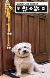 Dog next to PoochieBells - Dog Potty Doorbell Training Tool