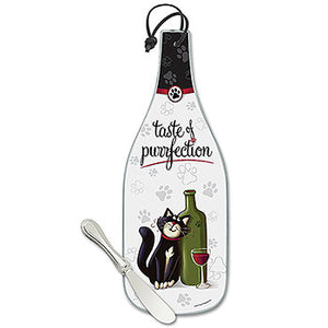 Pet Themed Wine Bottle Cheese Server by Epic